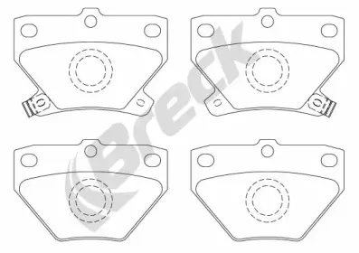 Комплект тормозных колодок, дисковый тормоз BRECK купить